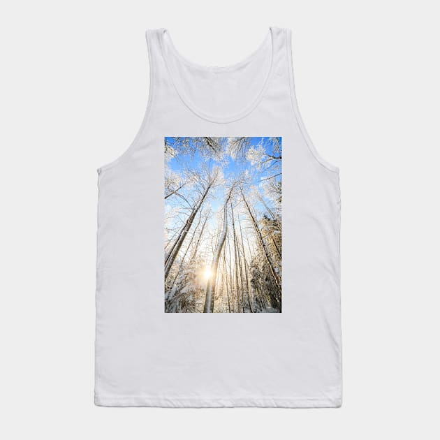 Winter forest Tank Top by Juhku